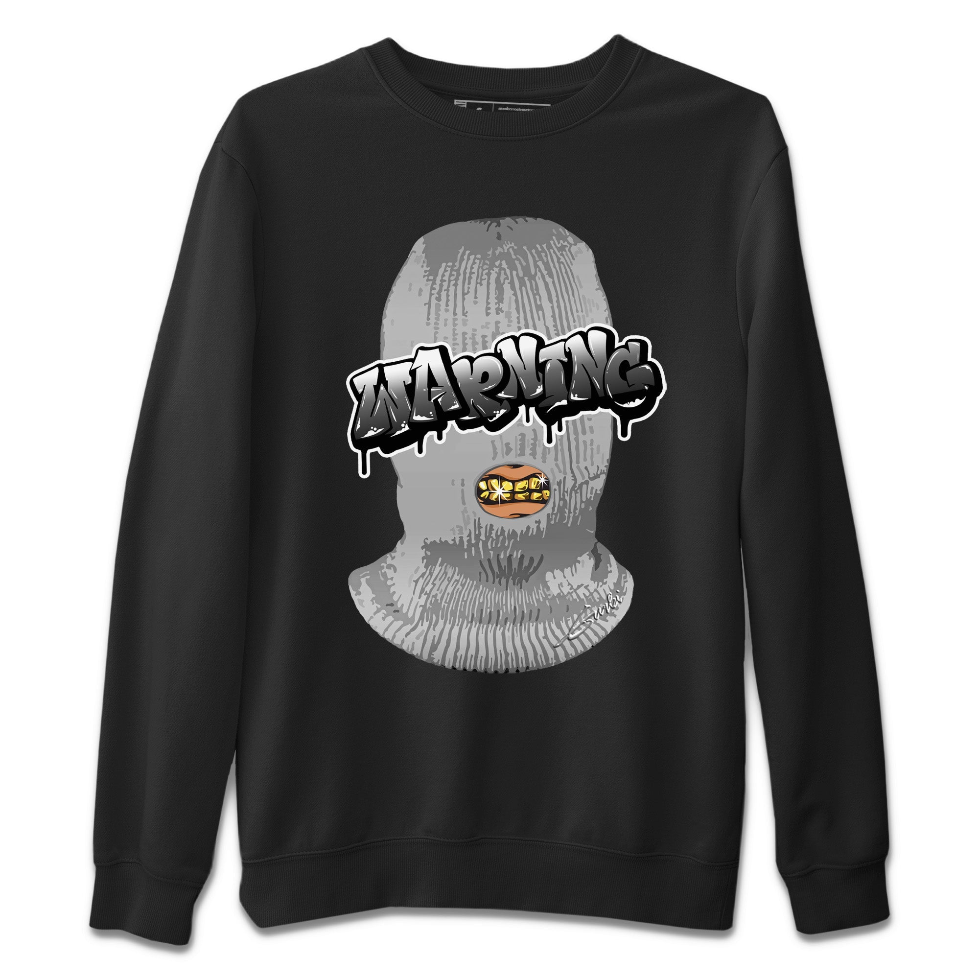 Warning Unisex Sweater – Air Jordan 13 Black Flint, Sneakers Matching Sweater