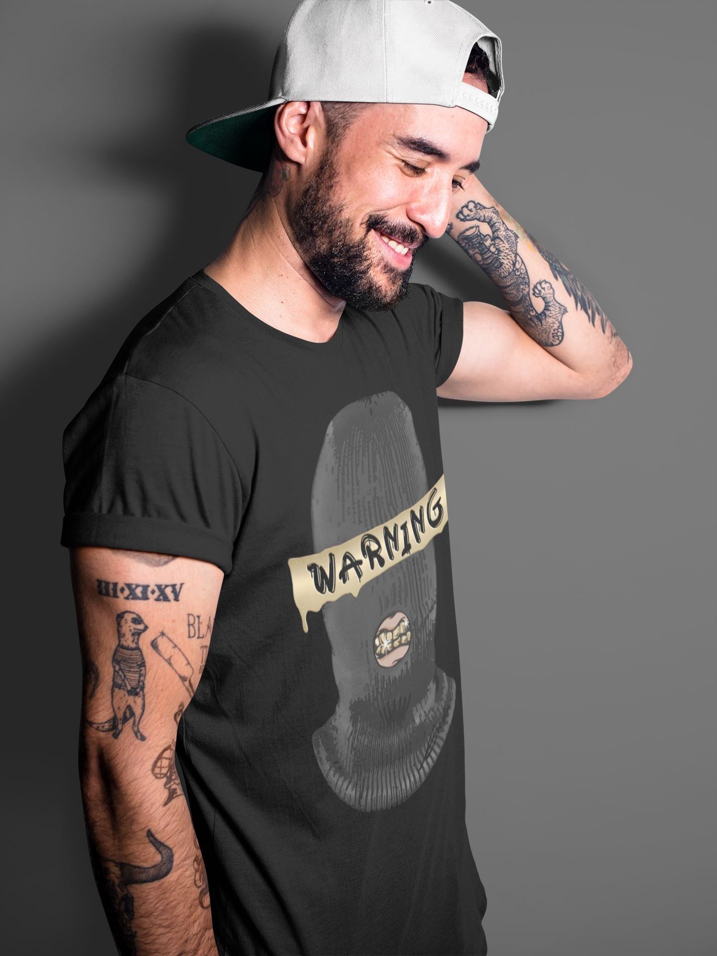 Warning Unisex Sweater – Air Jordan 1 Black Metallic Gold, Sneakers Matching Sweater