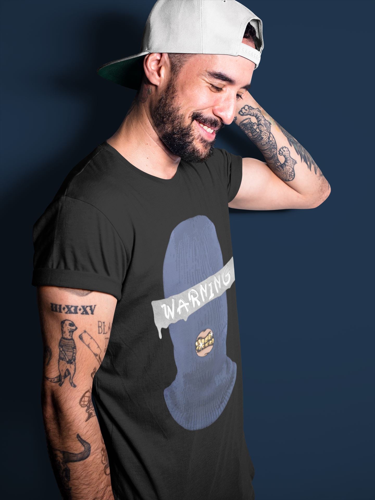 Warning Unisex Sweater – Air Jordan 1 Midnight Navy, Sneakers Matching Sweater