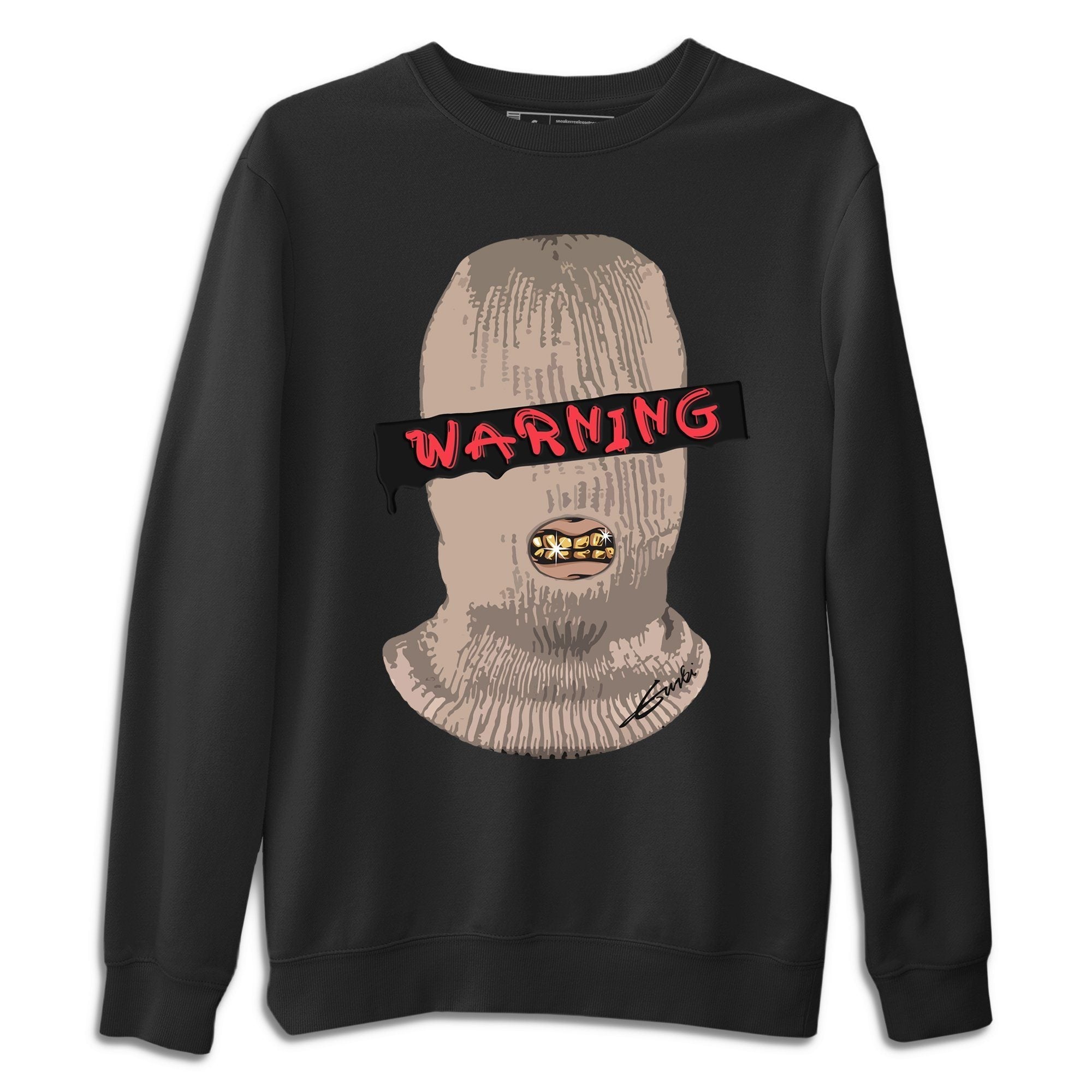Warning Unisex Sweater – Air Jordan 4 Taupe Haze, Sneakers Matching Sweater