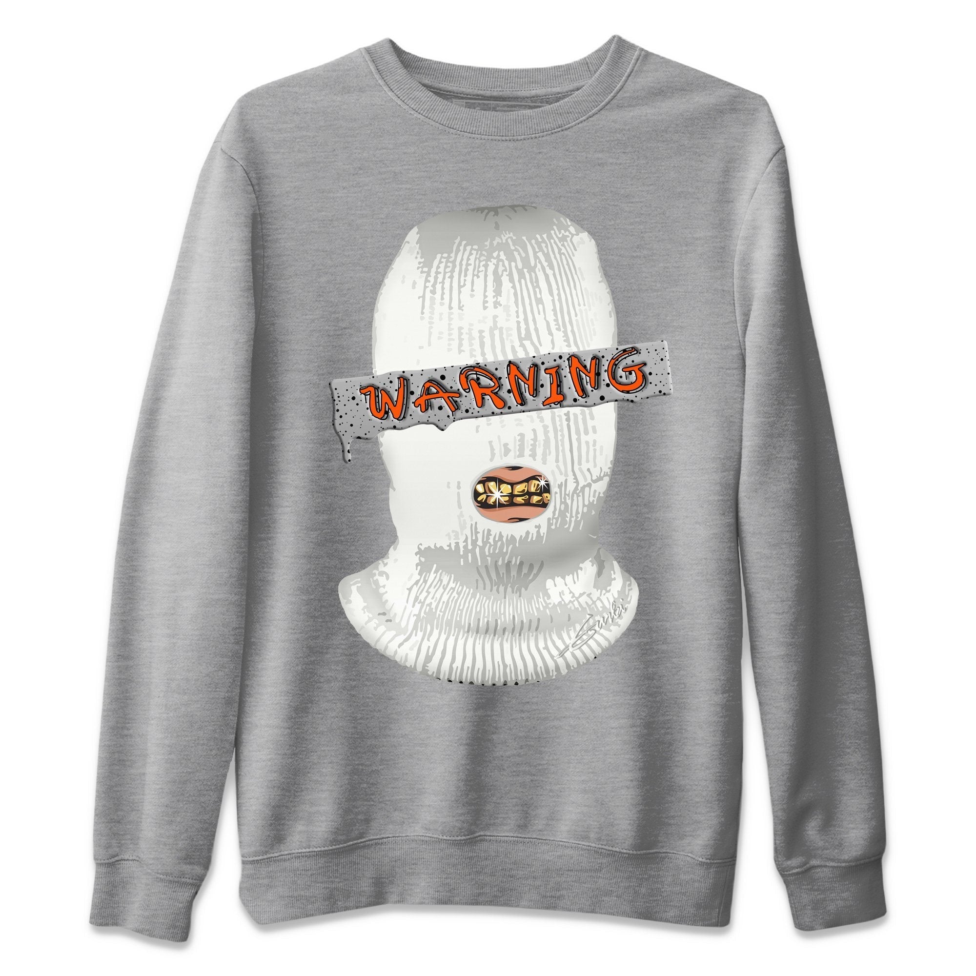 Warning Unisex Sweater – Air Jordan 5 Shattered Backboard, Sneakers Matching Sweater