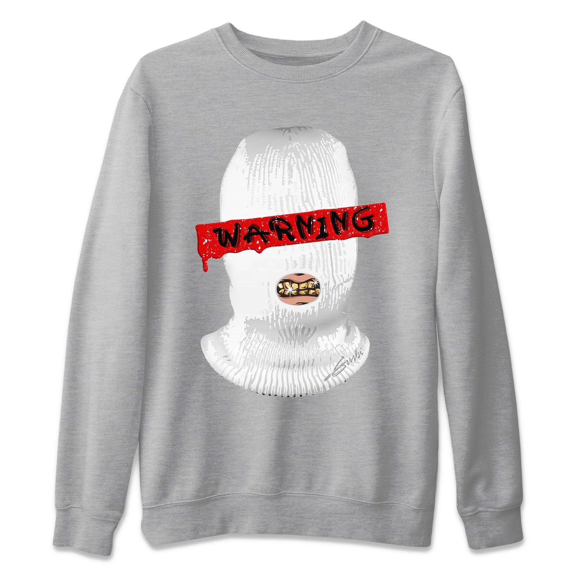 Warning Unisex Sweater – Air Jordan 6 Red Velvet Cookies, Sneakers Matching Sweater