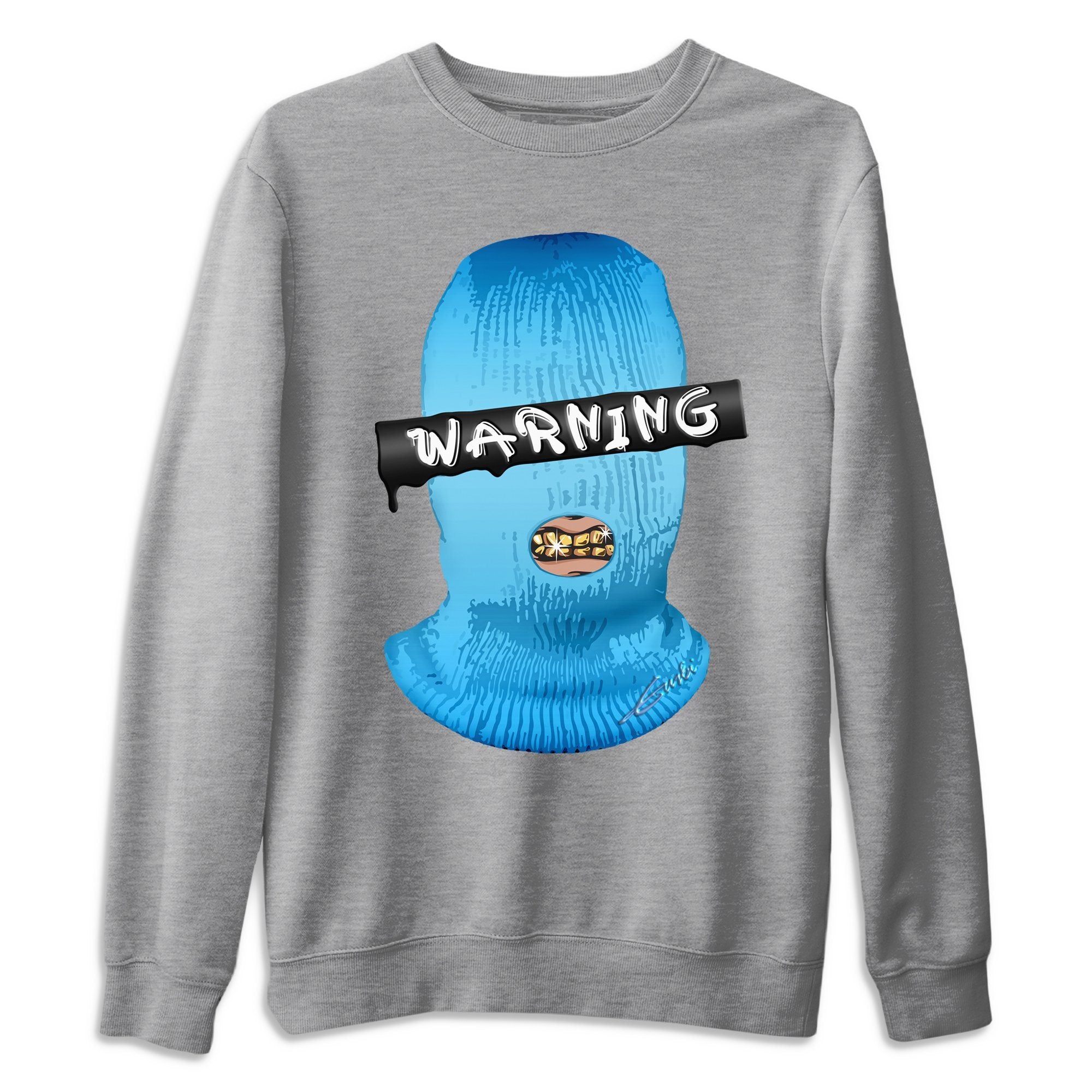 Warning Unisex Sweater – Yeezy 700 Bright Cyan, Sneakers Matching Sweater