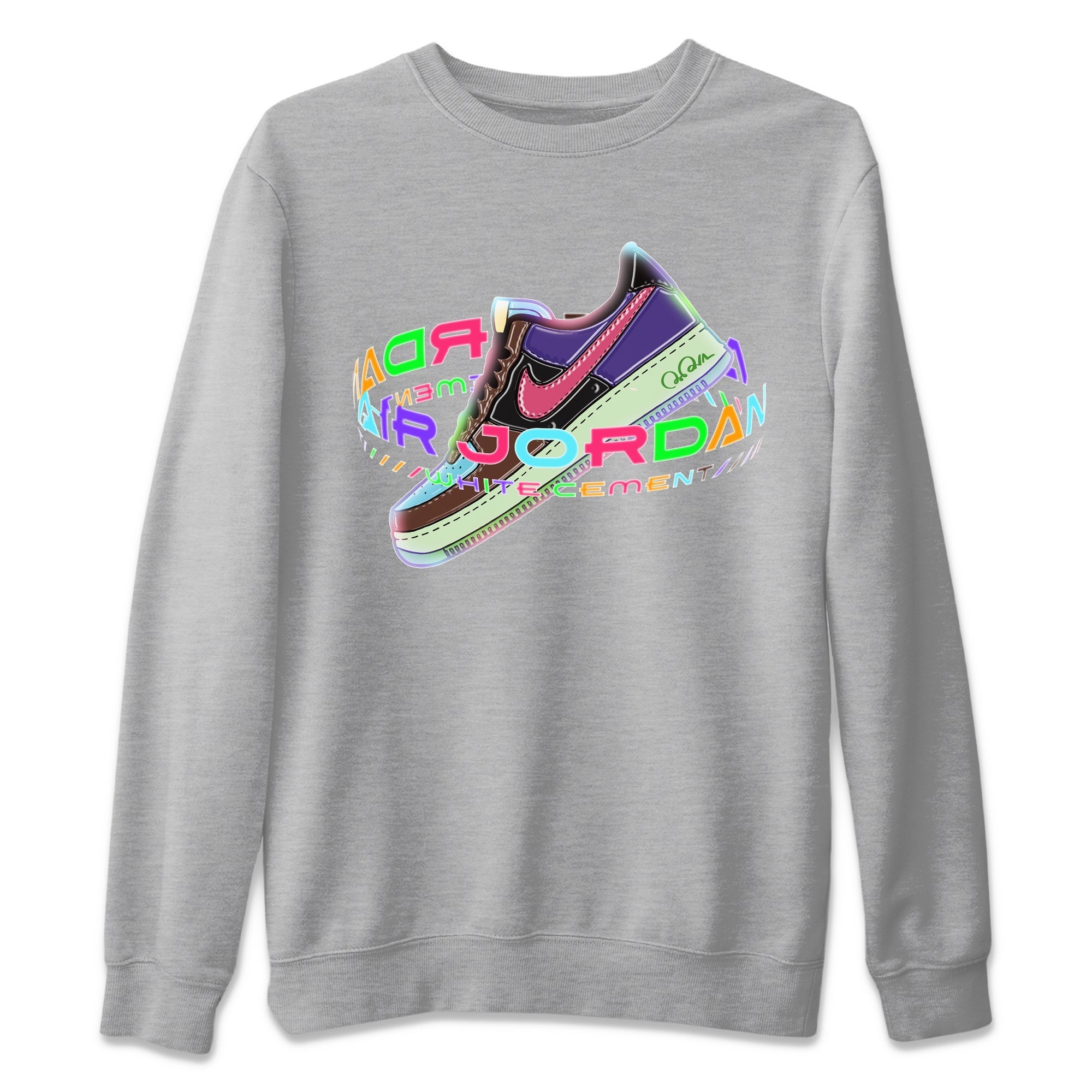Warping Space Unisex Sweater – Air Force 1 Undefeated Fauna Brown, Sneakers Matching Sweater