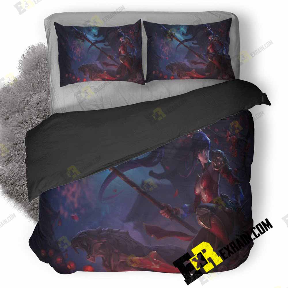 Warring Kingdoms Nidalee League Of Legends 3H 3D Customized Duvet Cover Bedding Set