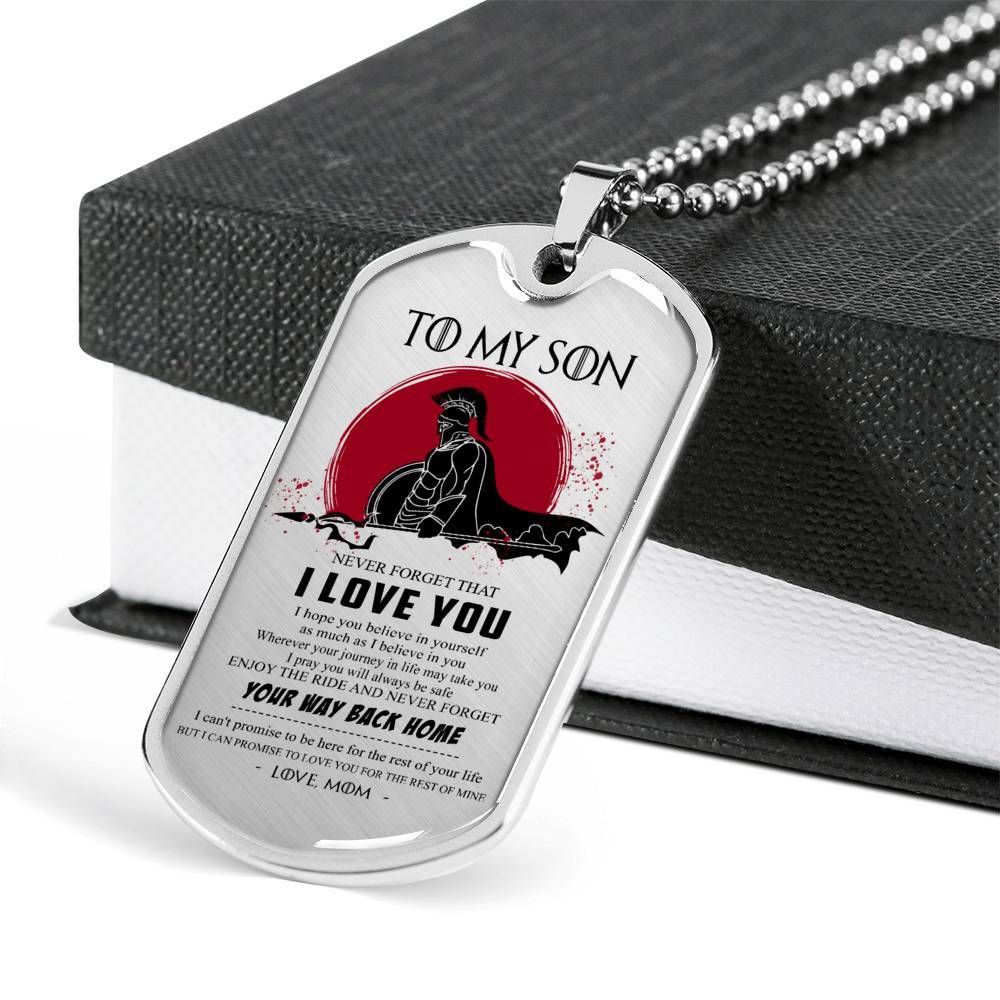 Warrior – Spartan – Mom To Son – Your Way Back Home – Military Ball Chain