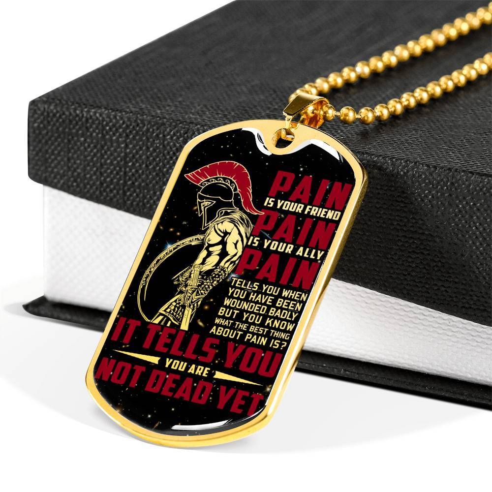 Warrior – Spartan – PAIN – You Are Not Dead Yet – Galaxy – Military Ball Chain