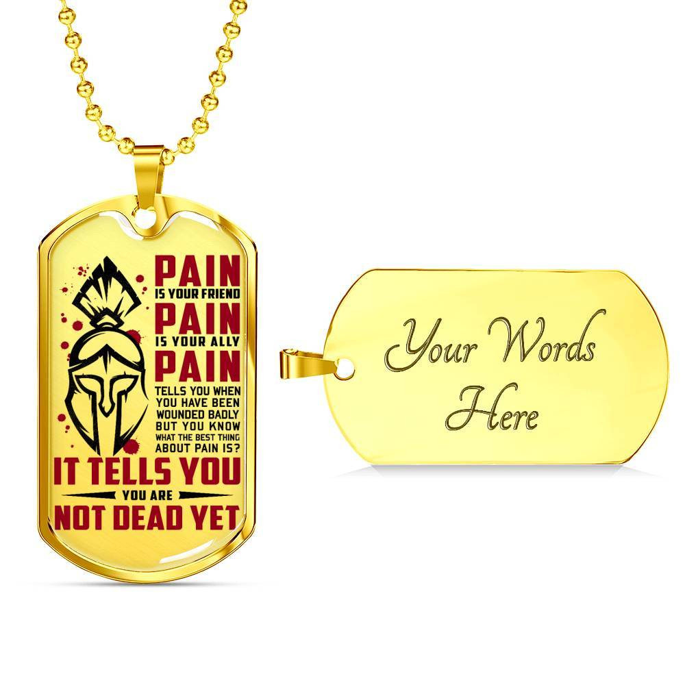 Warrior – Spartan – PAIN – You Are Not Dead Yet 2 – Military Ball Chain