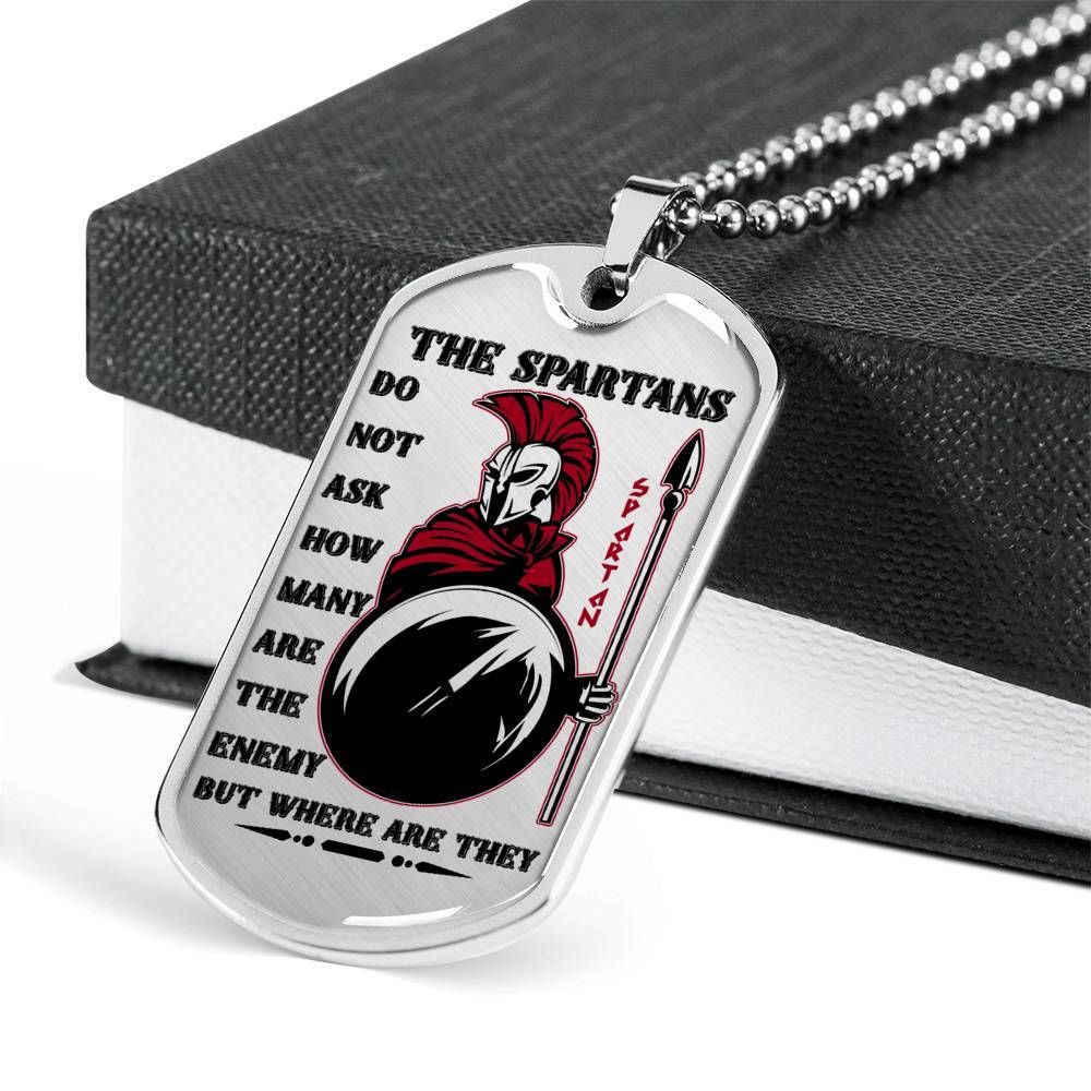 Warrior – Spartan – The Spartans Do Not Ask How Many Are The Enemy But Where Are They 2 – Military Ball Chain