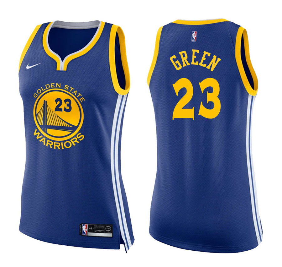 Warriors Women Draymond Green #23 2017-18 Icon Blue Jersey