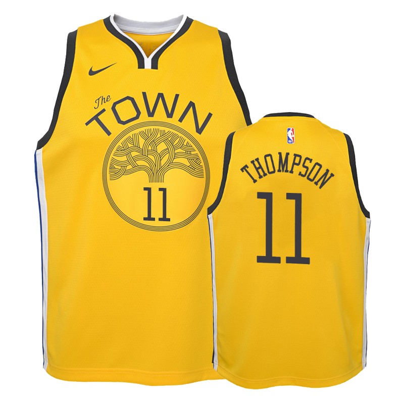 Warriors Youth Klay Thompson #11 Earned Yellow Jersey