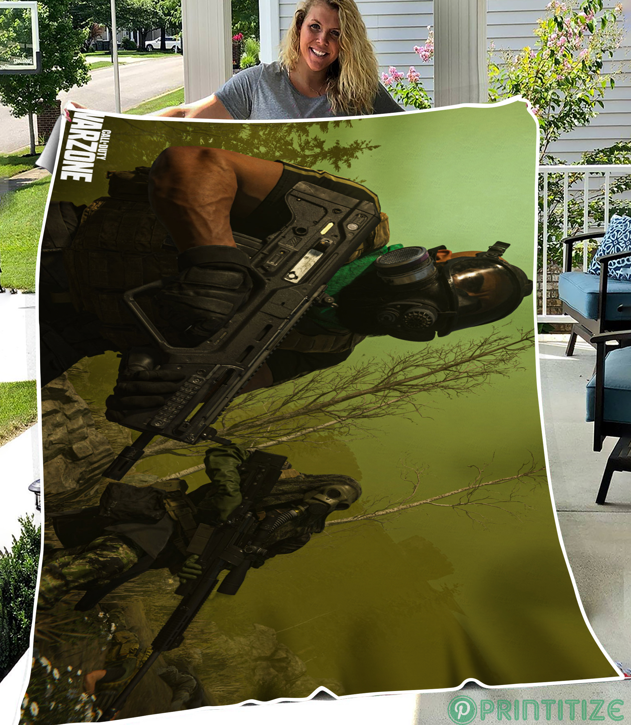 Warzone Wallpaper Fleece Blanket