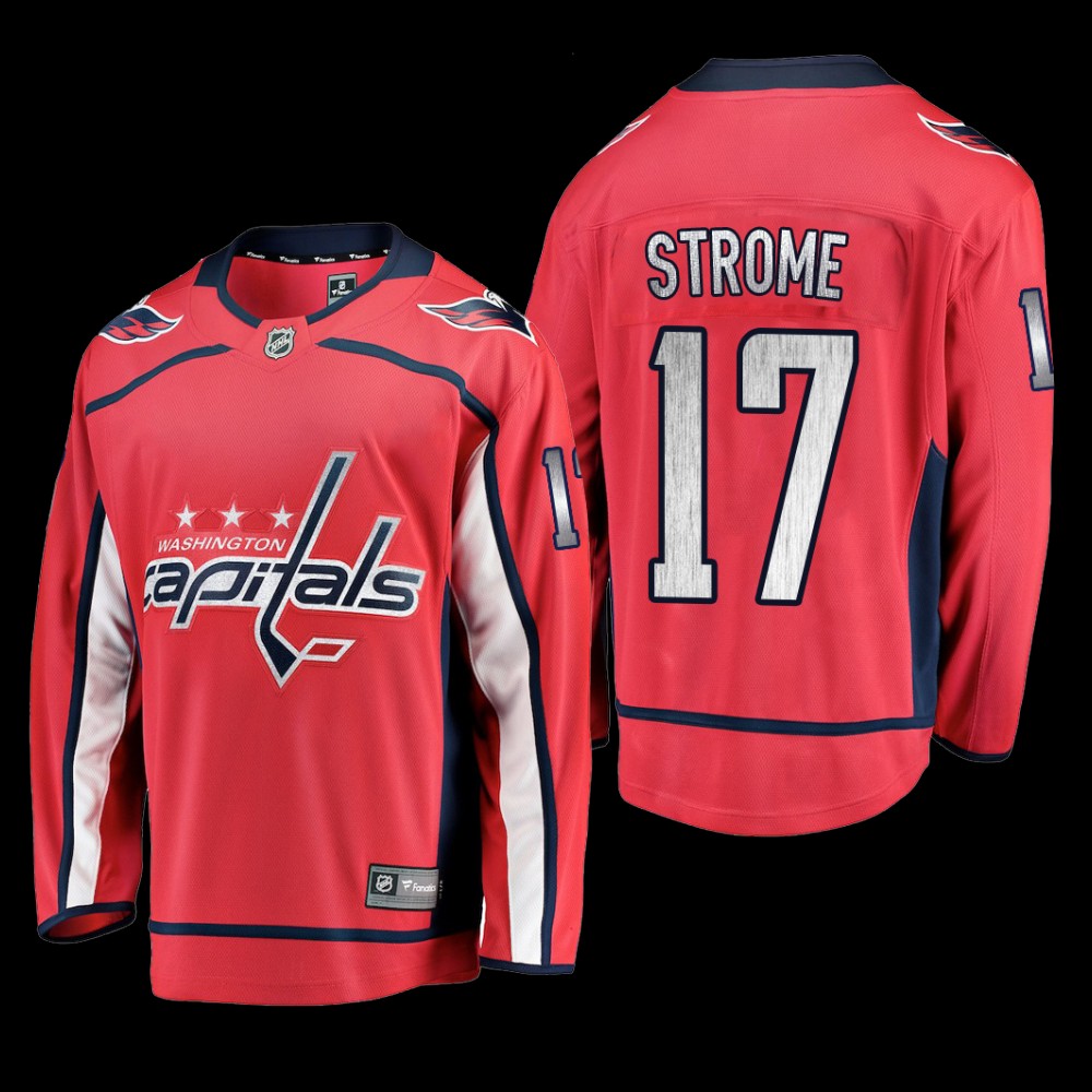 Washington Capitals #17 Dylan Strome Red 2022 Home Breakaway Player Jersey