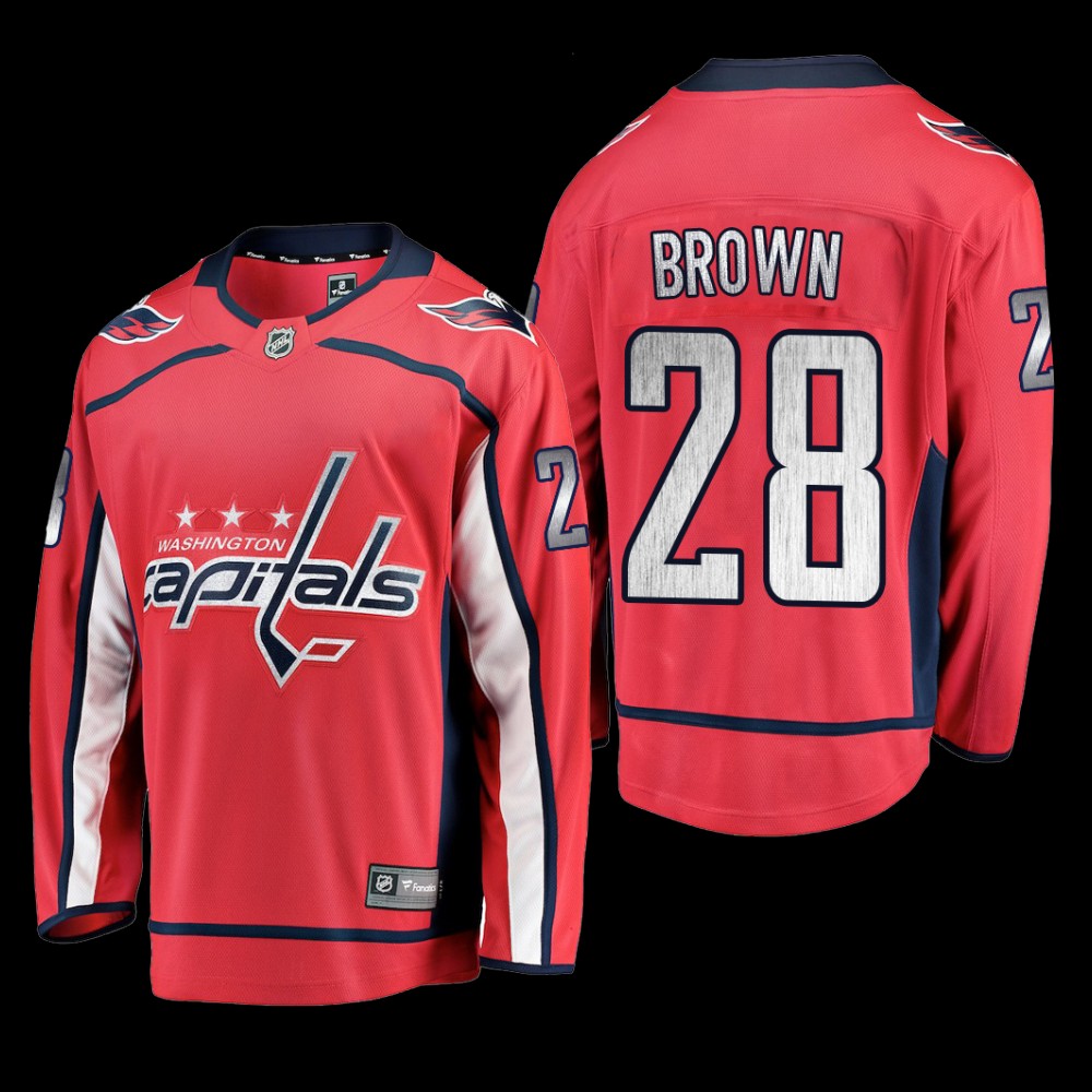 Washington Capitals #28 Connor Brown Red 2022 Home Breakaway Player Jersey