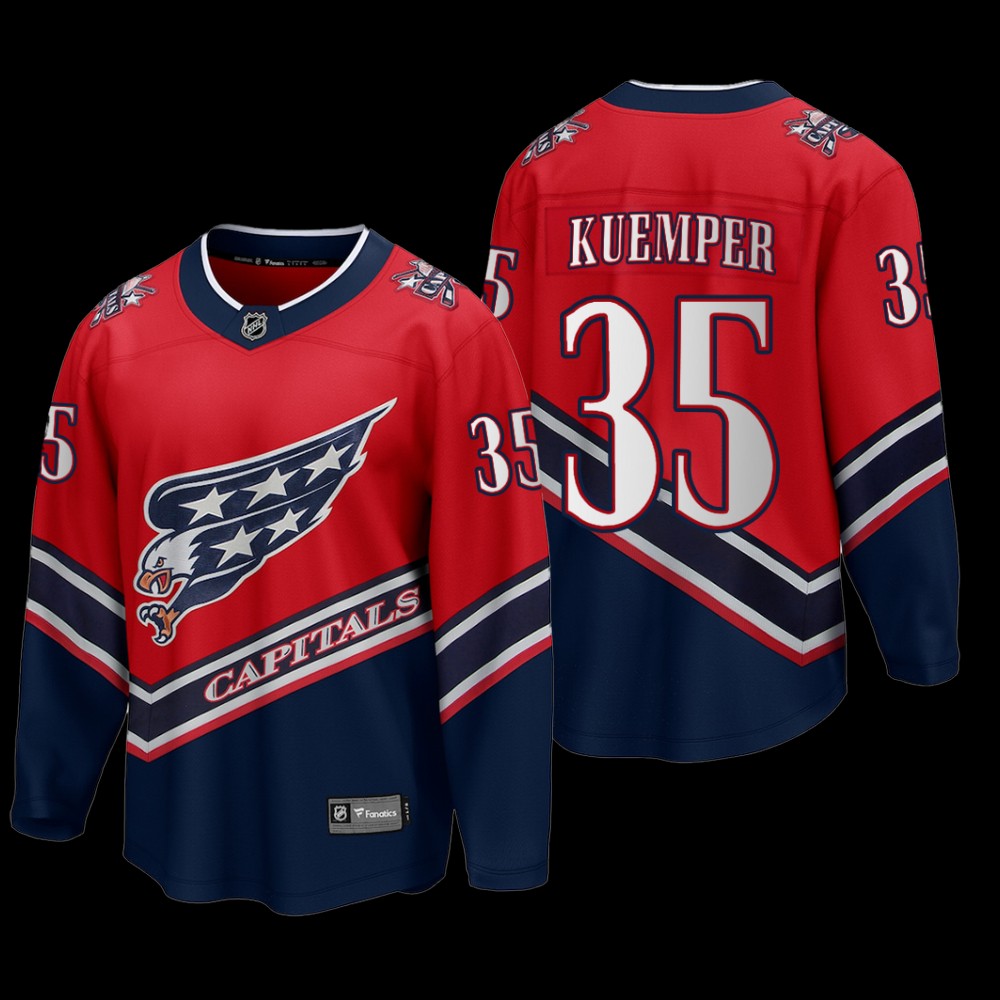 Washington Capitals #35 Darcy Kuemper Red 2022 Special Edition Breakaway Player Jersey
