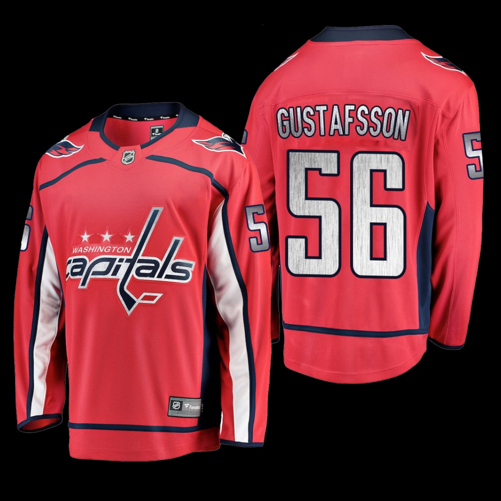 Washington Capitals #56 Erik Gustafsson Red 2022 Home Breakaway Player Jersey