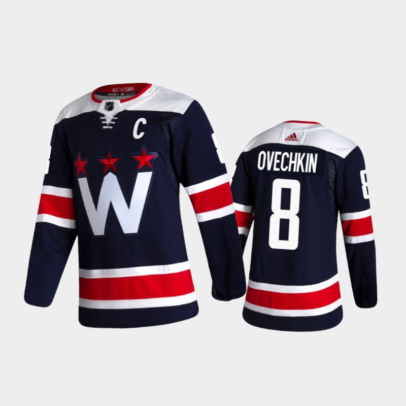 Washington Capitals Alexander Ovechkin #8 Alternate Navy 2020-21 Jersey