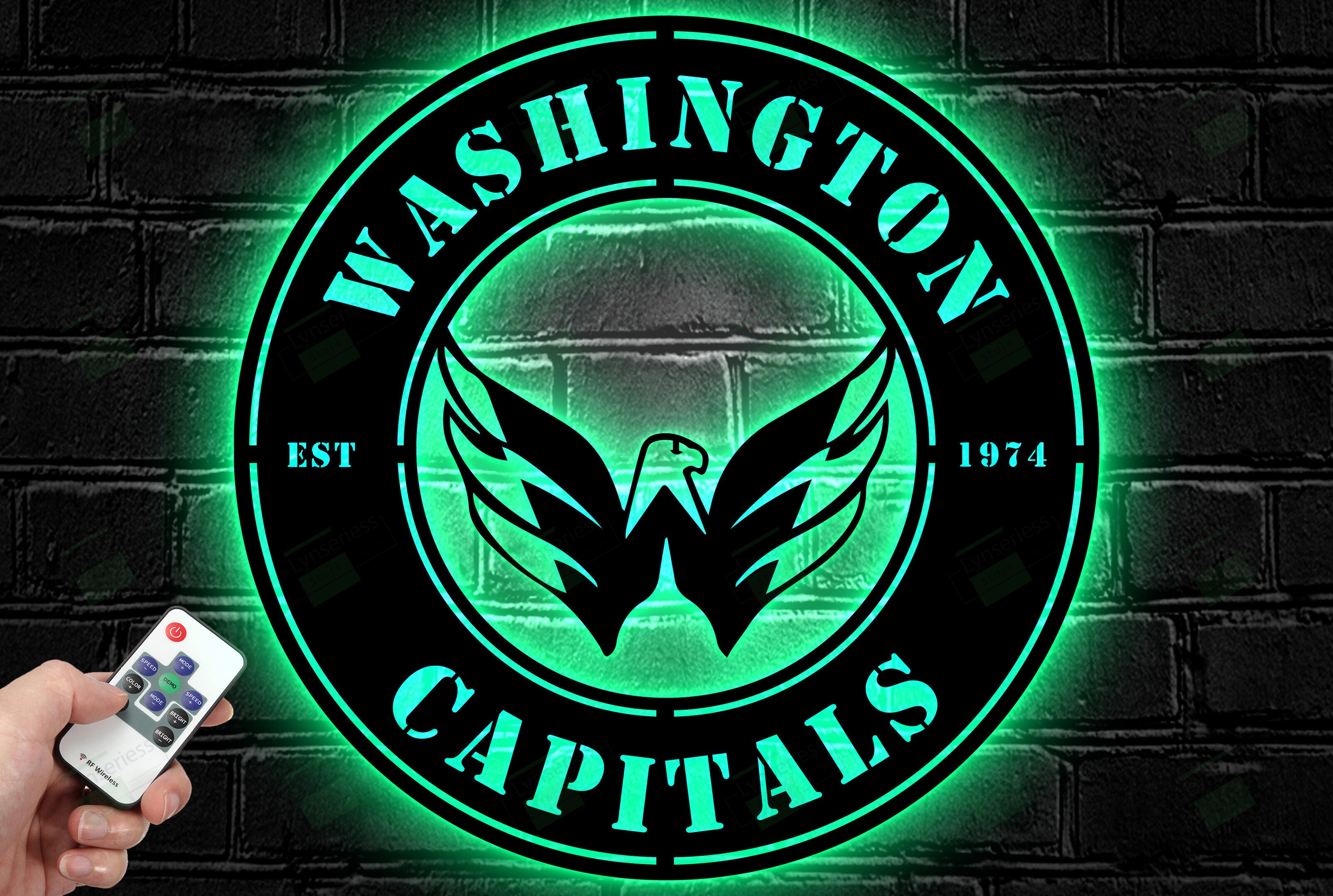 Washington Capitals Metal Sign – Led Light Sign NHL