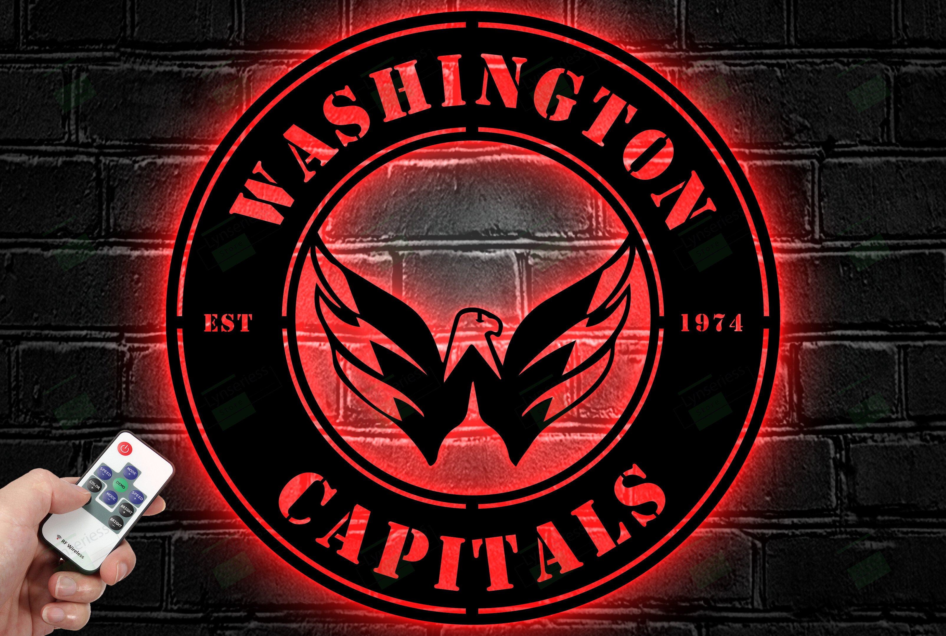 Washington Capitals Metal Sign – Led Light Sign NHL