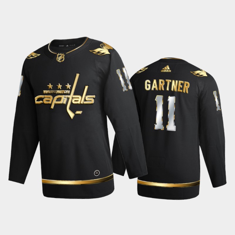 Washington Capitals Mike Gartner #11 2020-21 Retired Golden Black Limited Edition Jersey