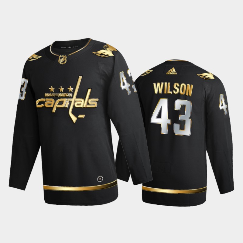Washington Capitals Tom Wilson #43 2020-21 Golden Black Limited Jersey