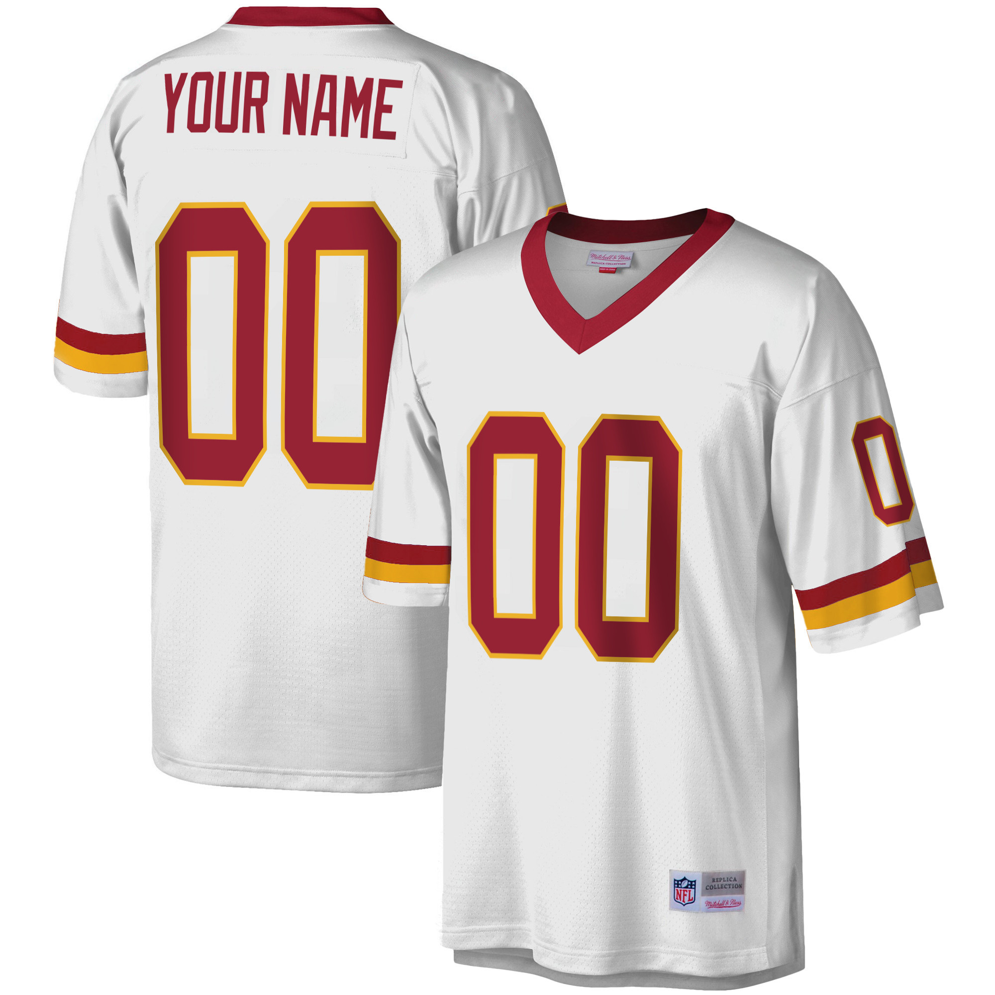 Washington Commanders Big & Tall Legacy Custom White Jersey - All Stitched 