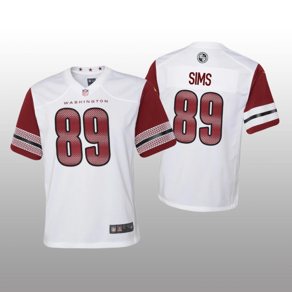 Washington Commanders Cam Sims White Jersey Game - Youth