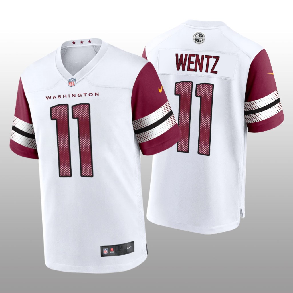 Washington Commanders Carson Wentz White Jersey Game - Men's