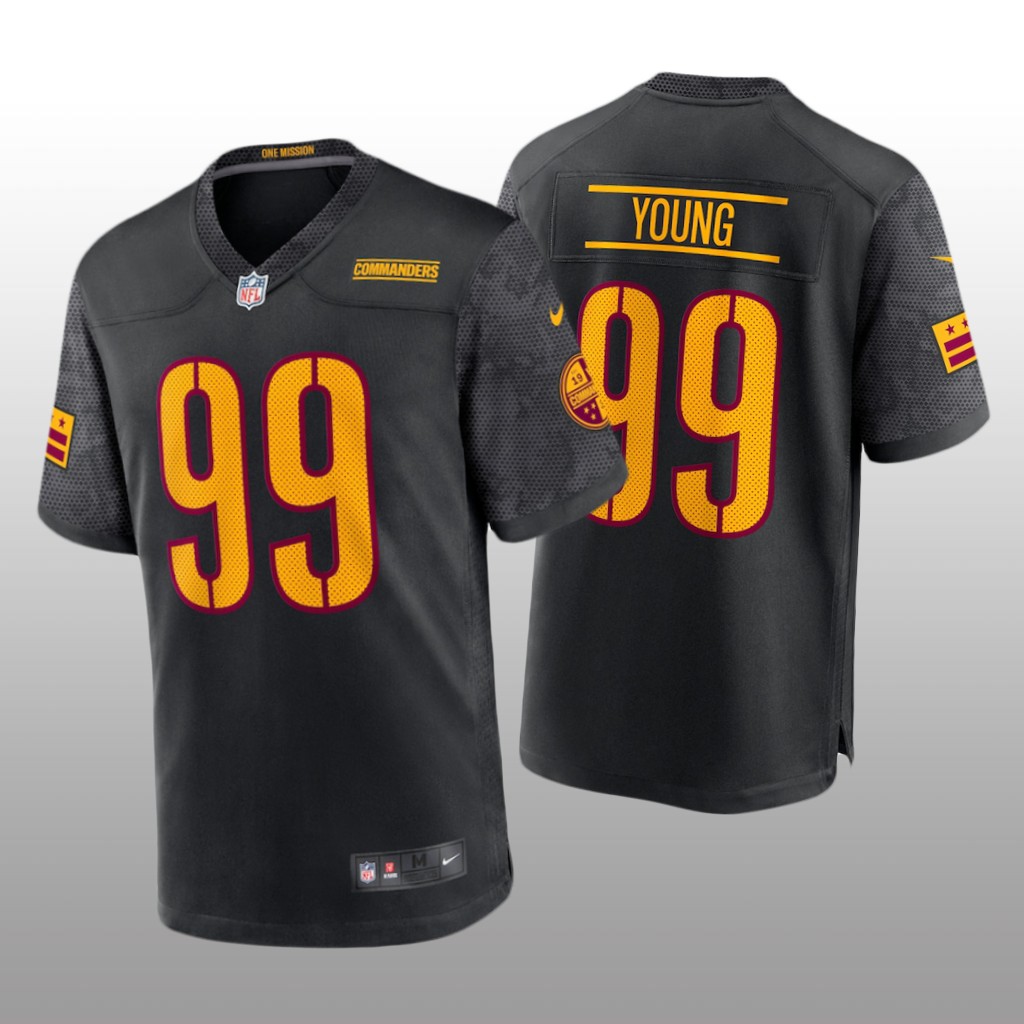 Washington Commanders Chase Young Black Jersey Alternate Game - Men's