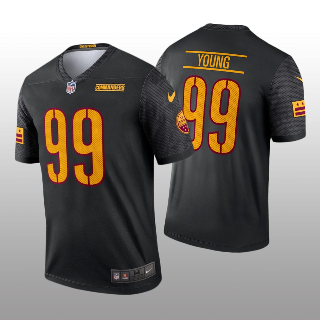 Washington Commanders Chase Young Black Jersey Alternate Legend - Men's