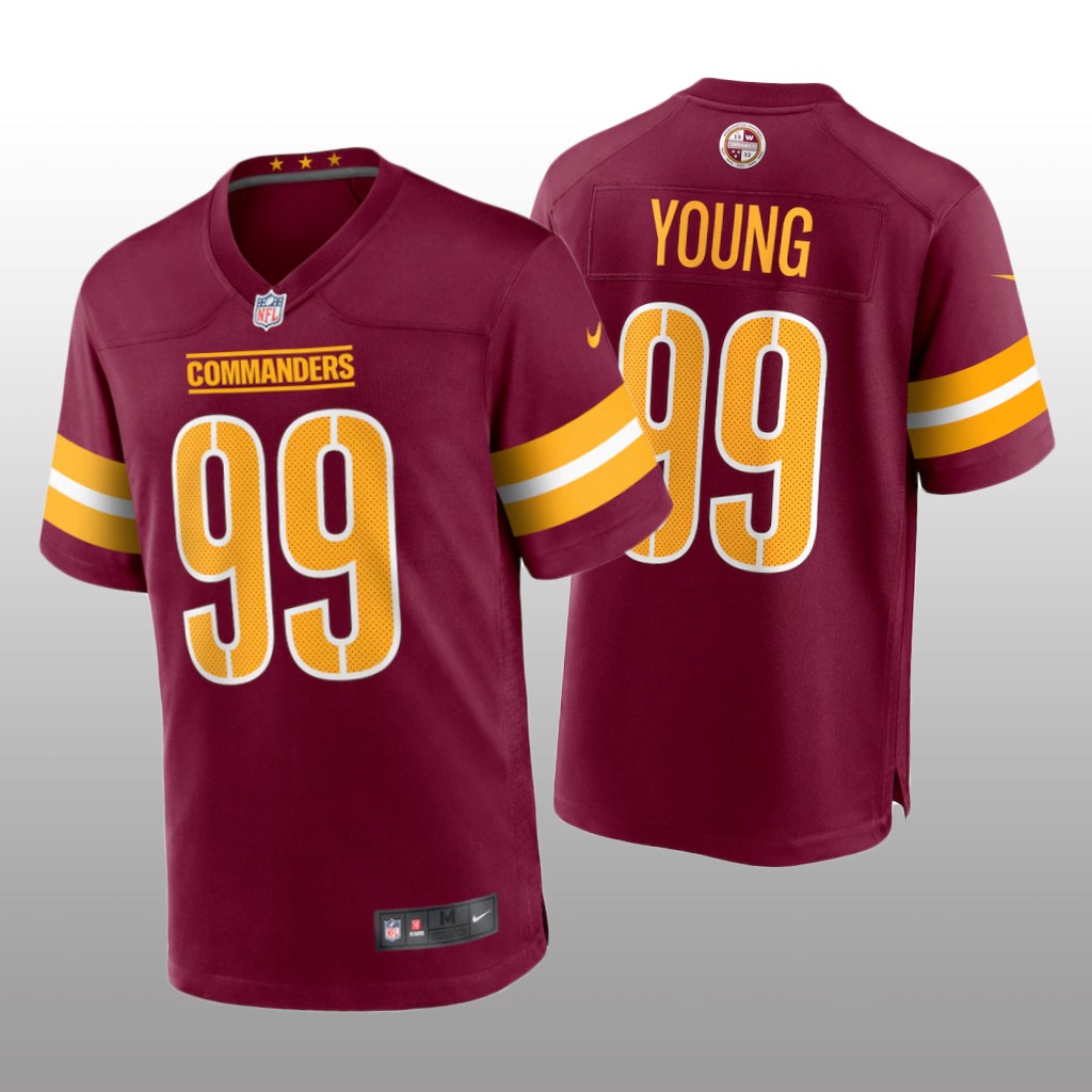 Washington Commanders Chase Young Burgundy Jersey Game - Youth