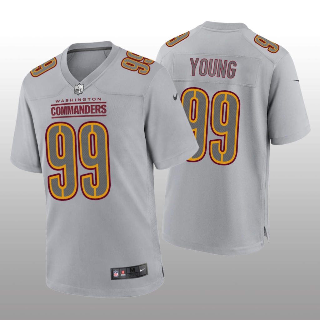 Washington Commanders Chase Young Gray Jersey Atmosphere Fashion Game - Men's