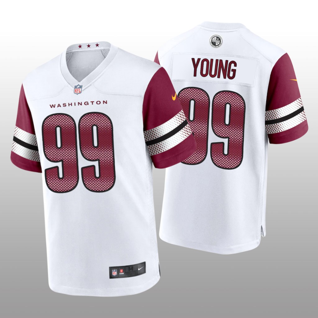 Washington Commanders Chase Young White Jersey Game - Men's