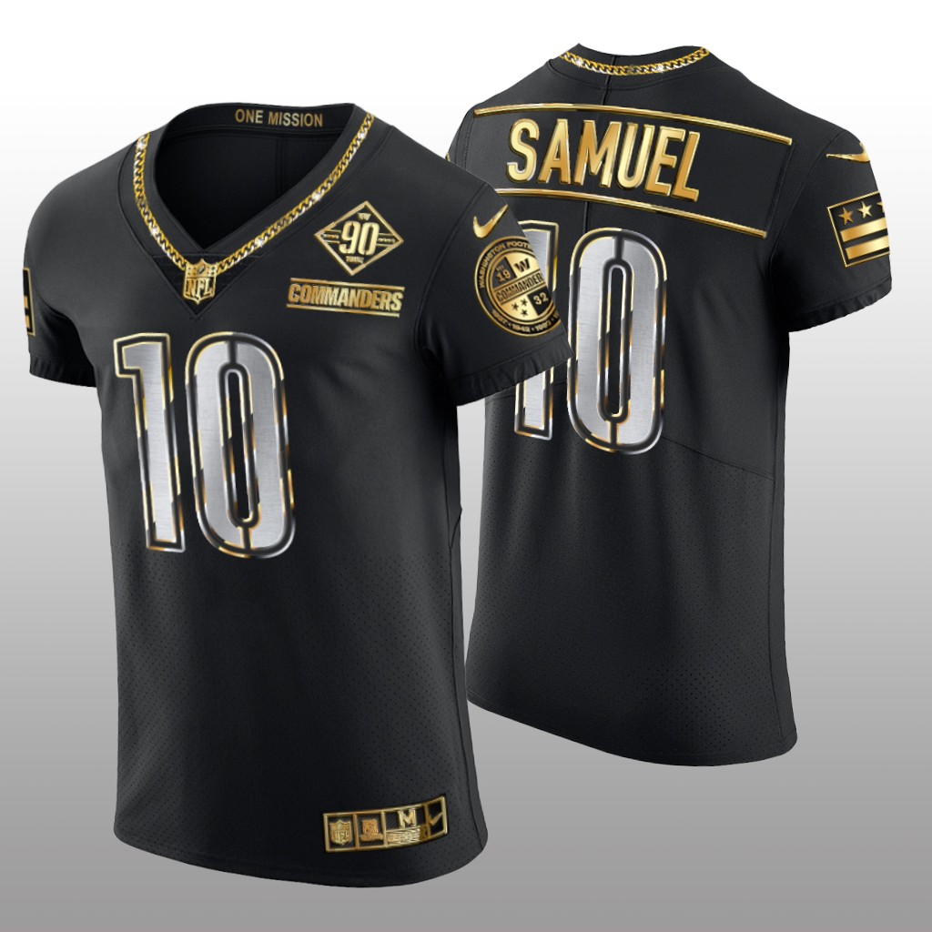 Washington Commanders Curtis Samuel Black Gold Elite 90th Anniversary - Men's