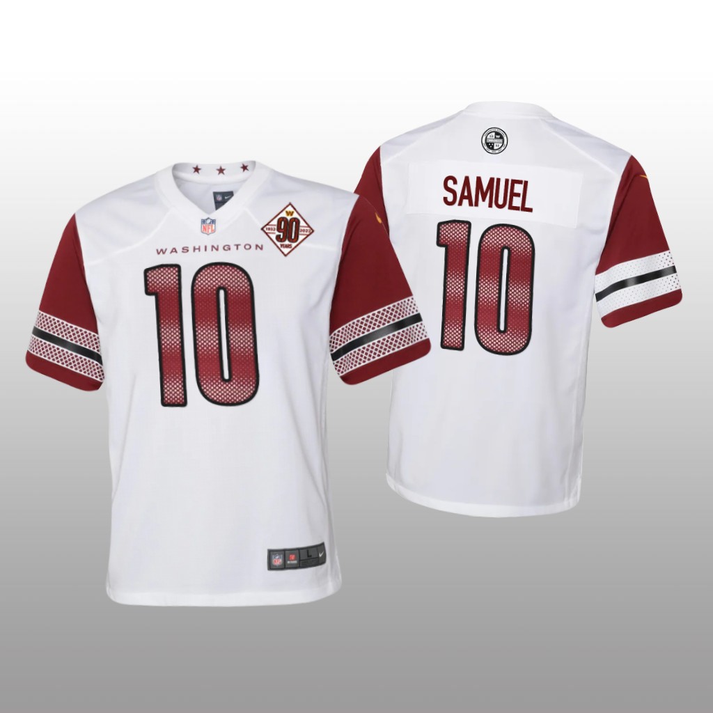 Washington Commanders Curtis Samuel White Jersey 90th Anniversary - Youth