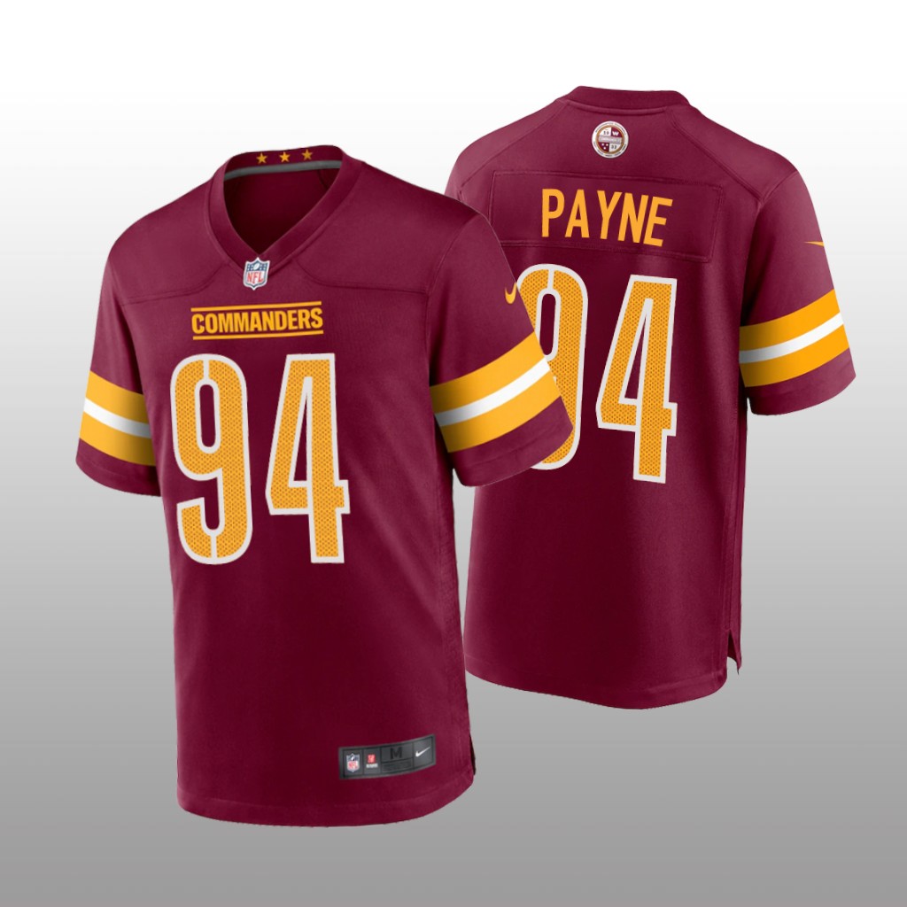 Washington Commanders Da'ron Payne Burgundy Gold Jersey Game - Youth