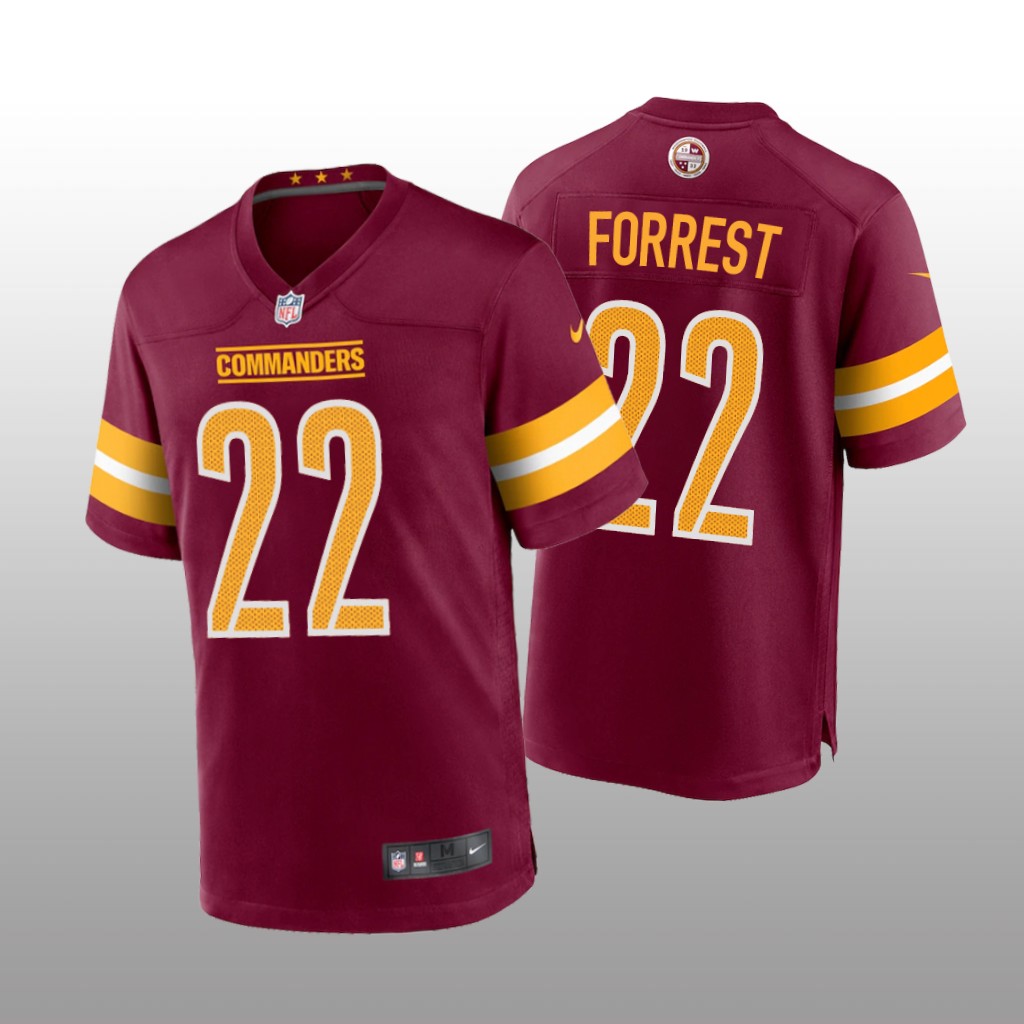 Washington Commanders Darrick Forrest Burgundy Jersey Game - Youth