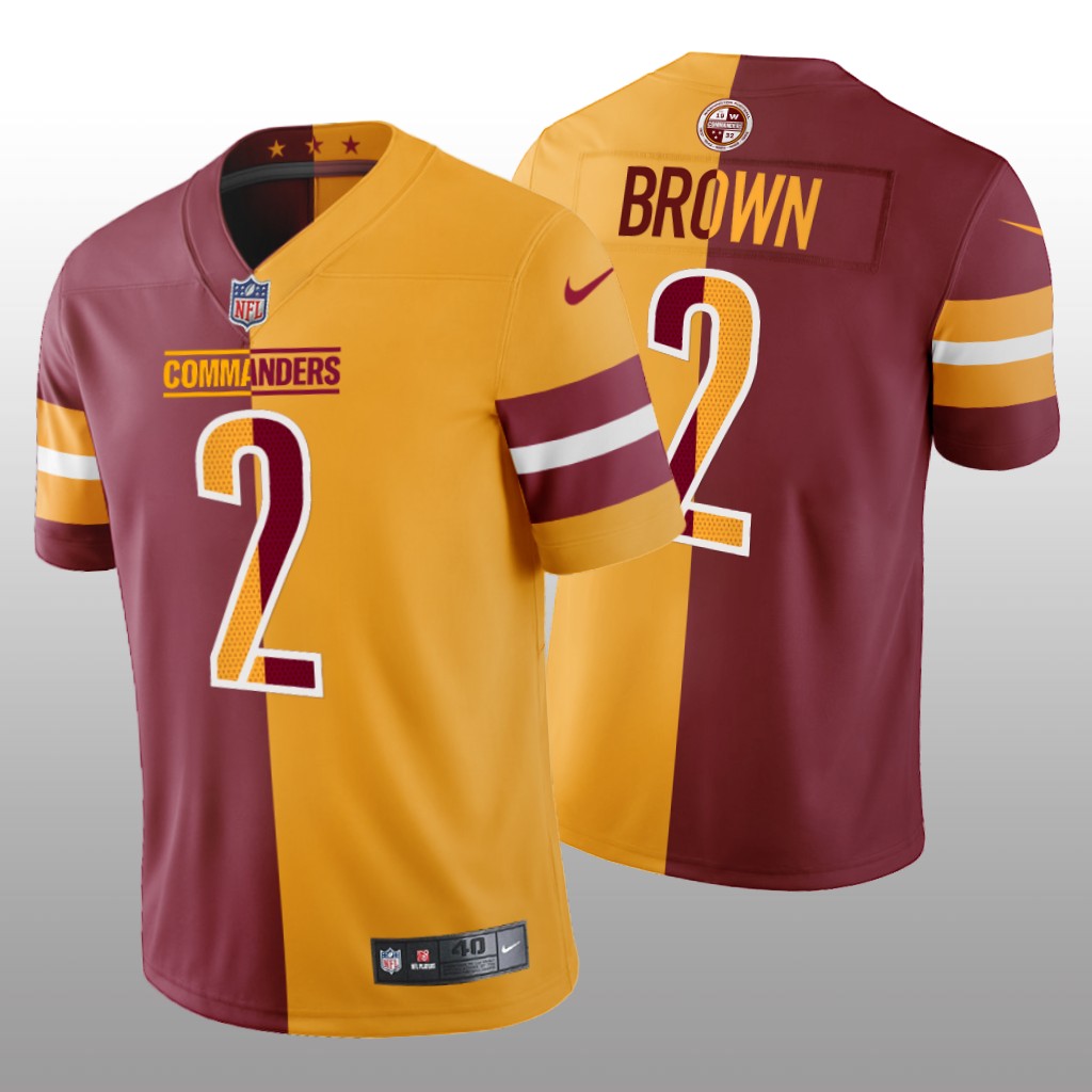 Washington Commanders Dyami Brown Burgundy Gold Split - Men's