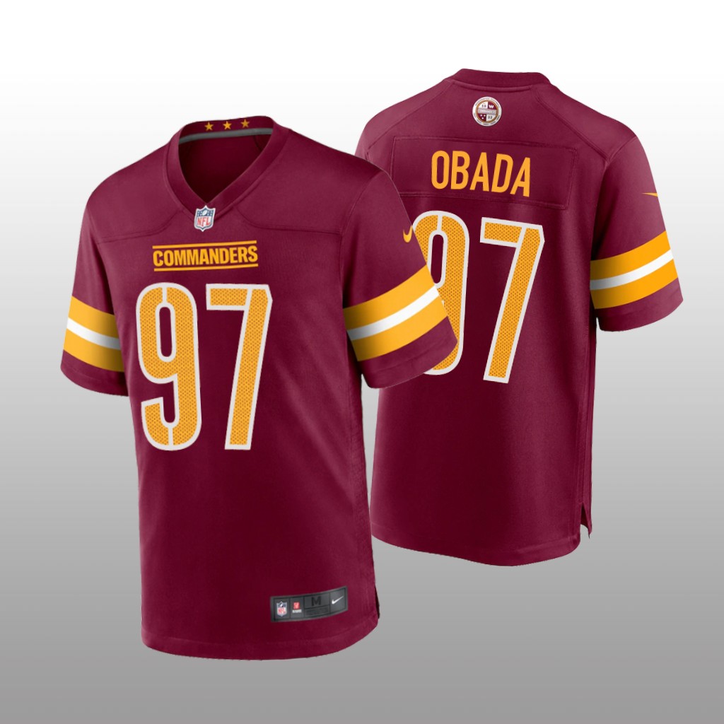 Washington Commanders Efe Obada Burgundy Jersey Game - Youth