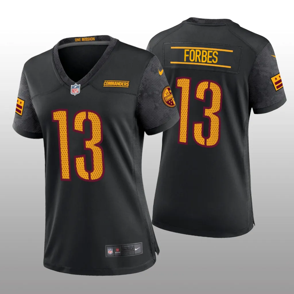 Washington Commanders Emmanuel Forbes Black Jersey Alternate Game - Women's