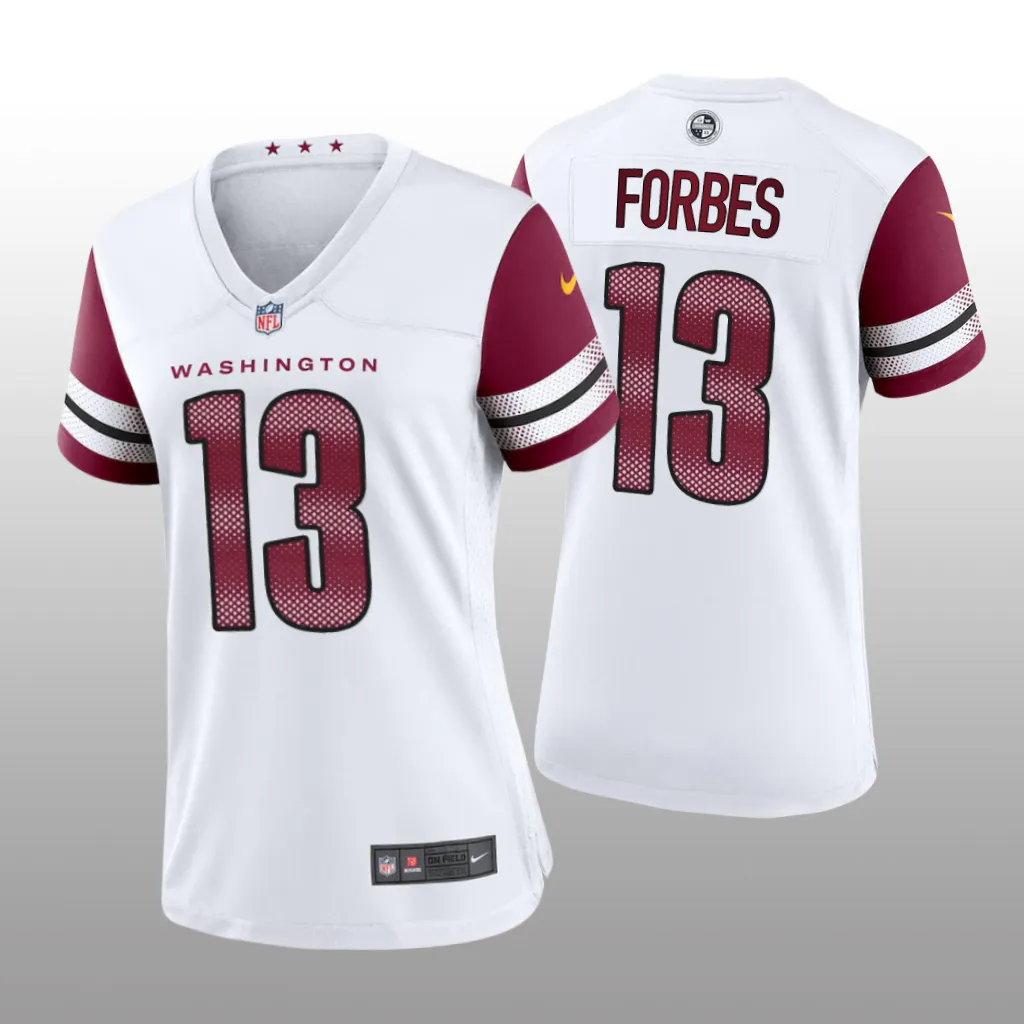 Washington Commanders Emmanuel Forbes White Jersey Game - Women's