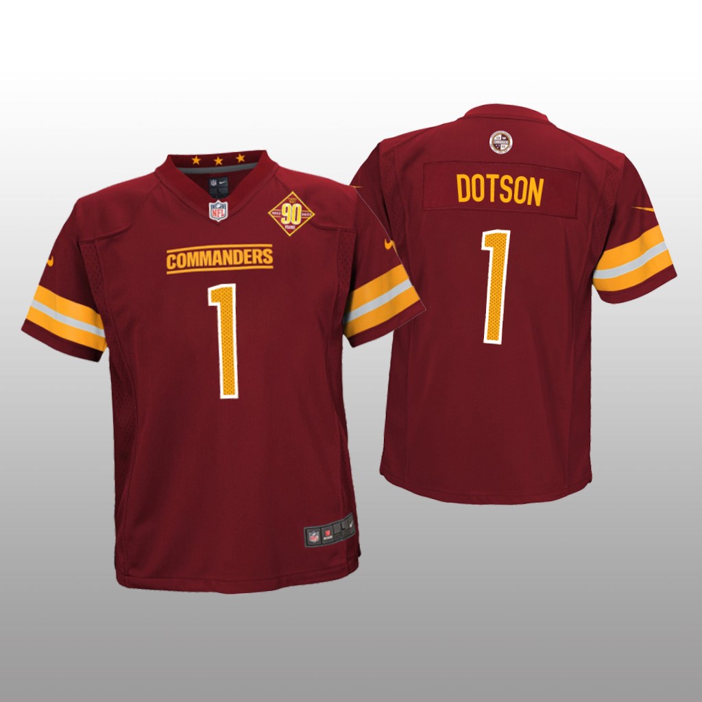 Washington Commanders Jahan Dotson Burgundy Jersey 90th Anniversary - Youth