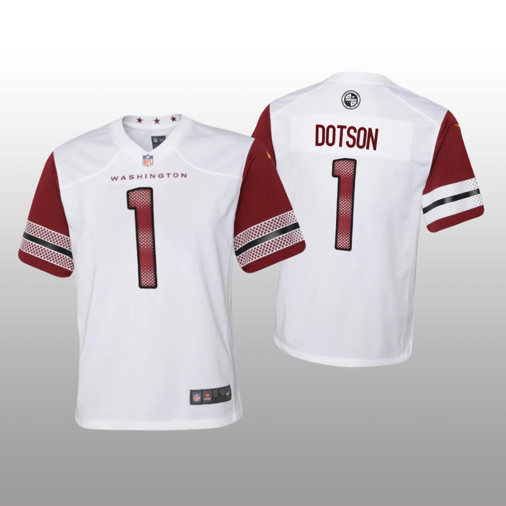 Washington Commanders Jahan Dotson White Jersey Game - Youth