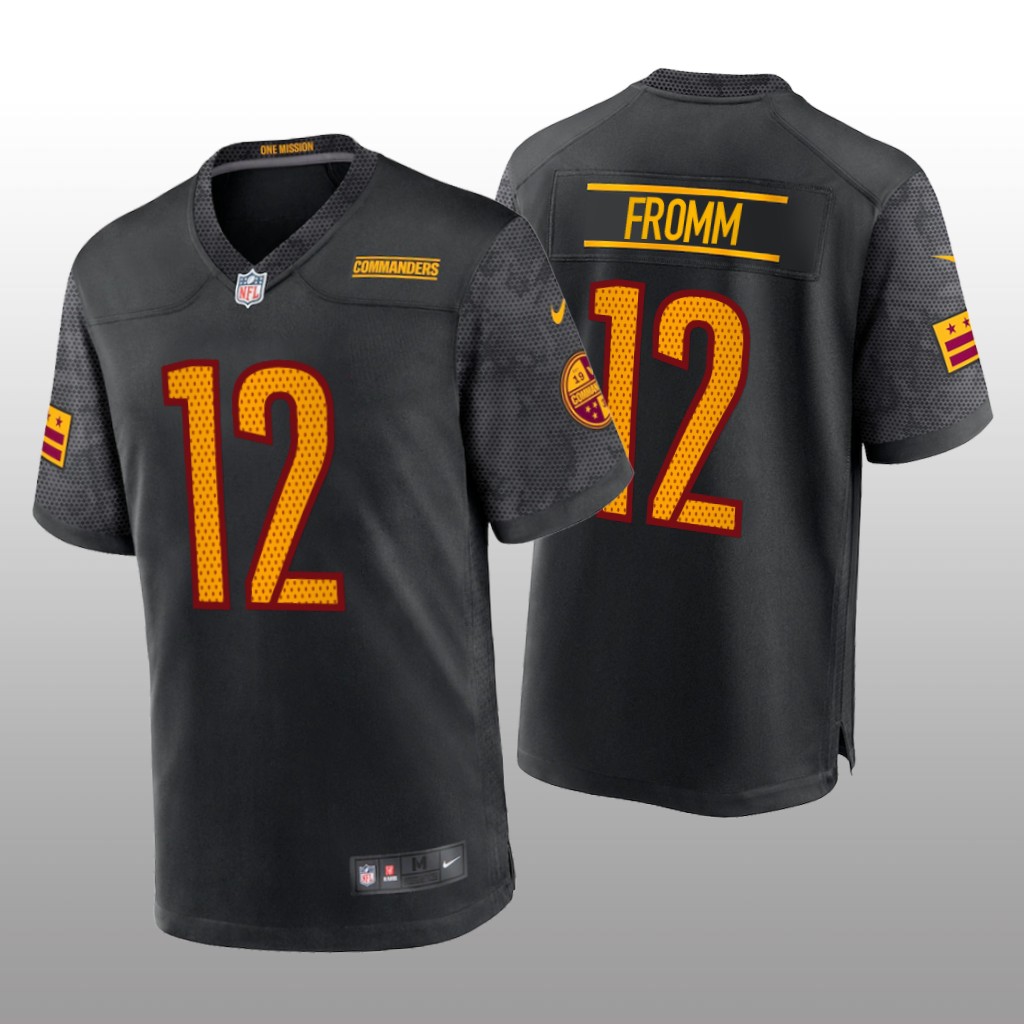 Washington Commanders Jake Fromm Black Jersey Alternate Game - Men's