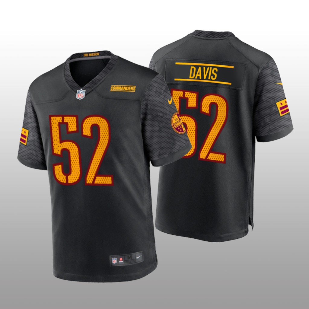 Washington Commanders Jamin Davis Black Jersey Alternate Game - Youth