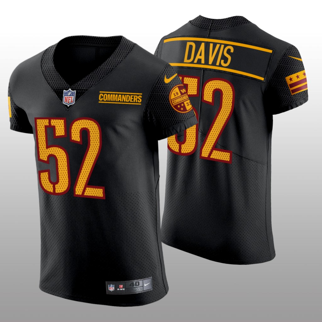 Washington Commanders Jamin Davis Black Jersey Elite Men's