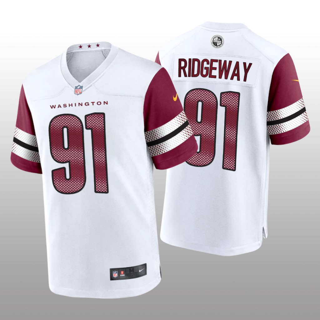 Washington Commanders John Ridgeway White Jersey Game - Men's