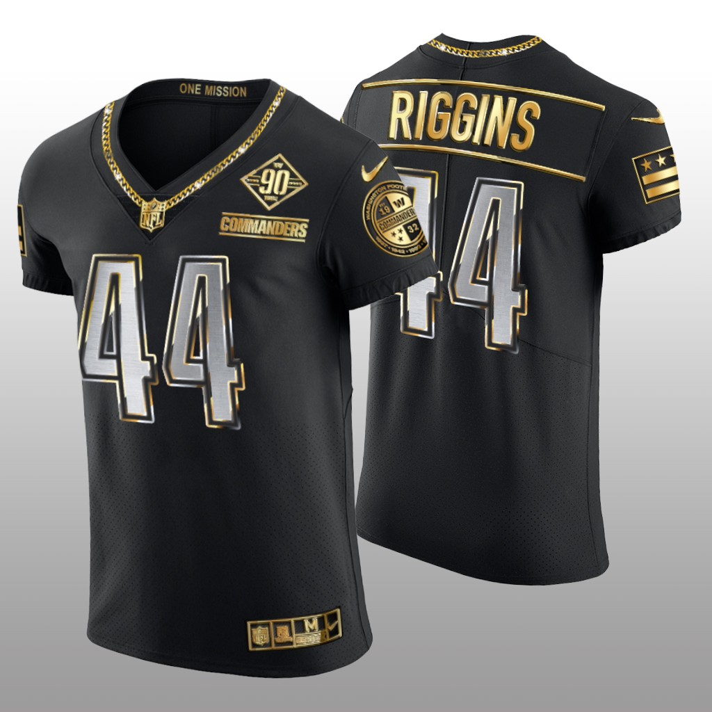 Washington Commanders John Riggins Black Gold Elite 90th Anniversary - Men's