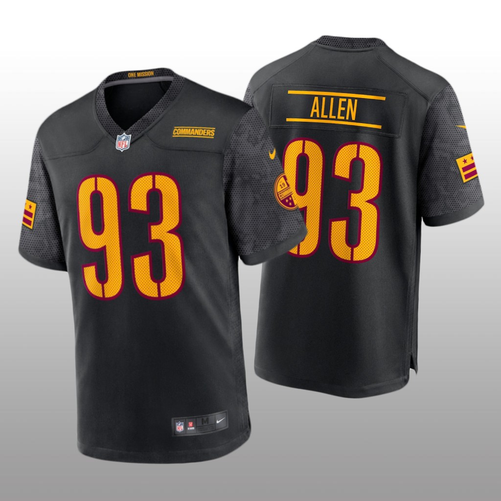 Washington Commanders Jonathan Allen Black Jersey Alternate Game - Youth