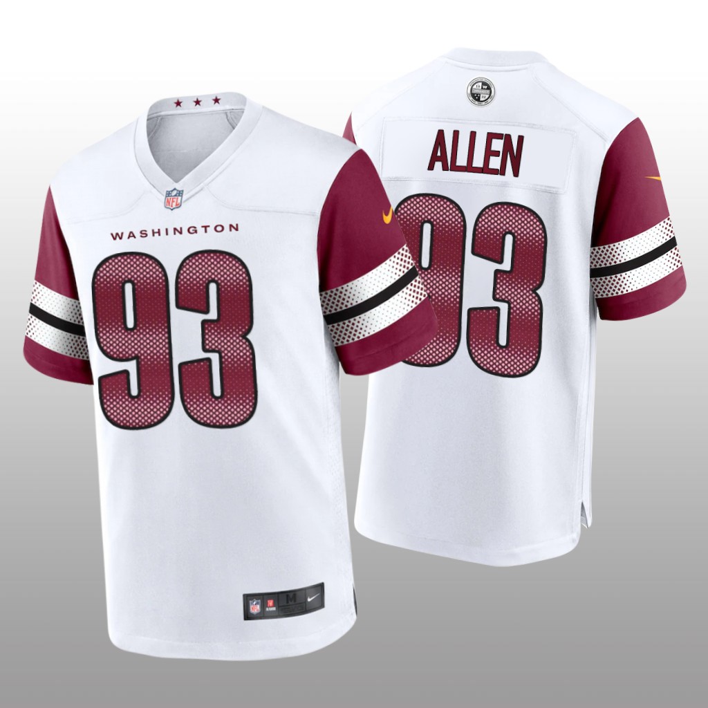 Washington Commanders Jonathan Allen White Jersey Game - Men's
